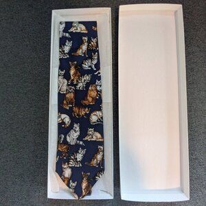 Smithsonian Institution neck tie - cat themed